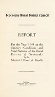 view [Report 1944] / Medical Officer of Health, Sevenoaks R.D.C.