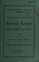 view [Report 1939] / Medical Officer of Health, Sevenoaks U.D.C.