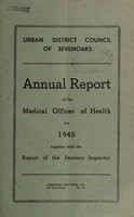 view [Report 1945] / Medical Officer of Health, Sevenoaks U.D.C.