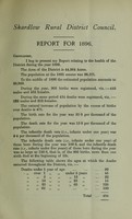 view [Report 1896] / Medical Officer of Health, Shardlow R.D.C.