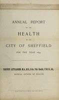 view [Report 1894] / Medical Officer of Health, Sheffield City.