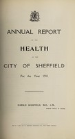 view [Report 1911] / Medical Officer of Health, Sheffield City.