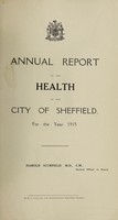 view [Report 1915] / Medical Officer of Health, Sheffield City.