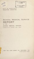 view [Report 1943] / School Medical Officer of Health, Sheffield City.