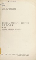 view [Report 1945] / School Medical Officer of Health, Sheffield City.