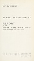 view [Report 1958] / School Medical Officer of Health, Sheffield City.