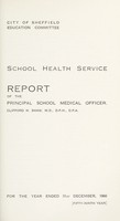 view [Report 1966] / School Medical Officer of Health, Sheffield City.