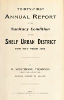 view [Report 1904] / Medical Officer of Health, Shelf Local Board of Health District / U.D.C.