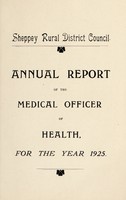 view [Report 1925] / Medical Officer of Health, Sheppey R.D.C.