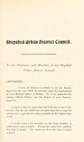 view [Report 1913] / Medical Officer of Health, Shepshed U.D.C.