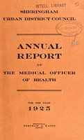 view [Report 1925] / Medical Officer of Health, Sheringham U.D.C.