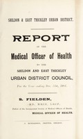 view [Report 1904] / Medical Officer of Health, Shildon & Thickley U.D.C.