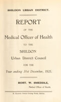 view [Report 1925] / Medical Officer of Health, Shildon U.D.C.