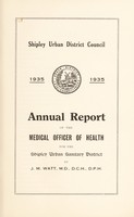 view [Report 1935] / Medical Officer of Health, Shipley U.D.C.