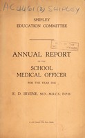 view [Report 1944] / School Medical Officer of Health, Shipley U.D.C.