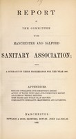 view [Report 1861] / Manchester and Salford Sanitary Association.