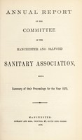 view [Report 1875] / Manchester and Salford Sanitary Association.