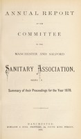 view [Report 1878] / Manchester and Salford Sanitary Association.