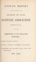 view [Report 1894] / Manchester and Salford Sanitary Association.