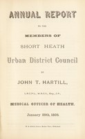 view [Report 1894] / Medical Officer of Health, Short Heath U.D.C.