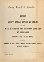 view [Report 1902] / Medical Officer of Health, Salop / Shropshire County Council.