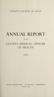 view [Report 1953] / Medical Officer of Health, Salop / Shropshire County Council.