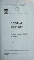view [Report 1963] / Medical Officer of Health, Salop / Shropshire County Council.