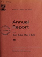 view [Report 1966] / Medical Officer of Health, Salop / Shropshire County Council.