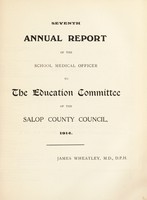 view [Report 1914] / School Medical Officer of Health, Salop / Shropshire County Council.