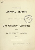 view [Report 1918] / School Medical Officer of Health, Salop / Shropshire County Council.