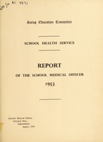 view [Report 1953] / School Medical Officer of Health, Salop / Shropshire County Council.