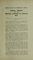 view [Report 1913] / Medical Officer of Health, Sidmouth U.D.C.