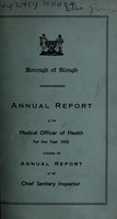 view [Report 1952] / Medical Officer of Health, Slough Borough.