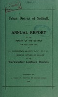 view [Report 1945] / Medical Officer of Health, Solihull U.D.C.