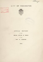 view [Report 1954] / Medical Officer of Health, Rochester Port Health Authority.