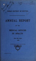 view [Report 1935] / Medical Officer of Health, Royton U.D.C.