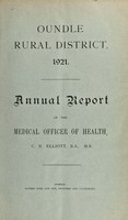 view [Report 1921] / Medical Officer of Health, Oundle R.D.C.