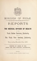 view [Report 1904] / Medical Officer of Health, Poole Borough.