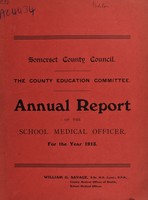 view [Report 1913] / School Medical Officer, Somerset County Council.