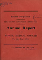 view [Report 1938] / School Medical Officer, Somerset County Council.