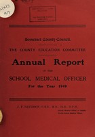 view [Report 1949] / School Medical Officer, Somerset County Council.