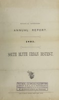 view [Report 1895] / Medical Officer of Health, South Blyth U.D.C.