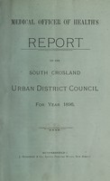 view [Report 1896] / Medical Officer of Health, South Crosland U.D.C.