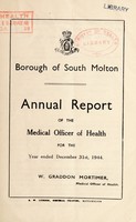 view [Report 1944] / Medical Officer of Health, South Molton Borough.