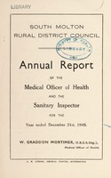 view [Report 1945] / Medical Officer of Health, South Molton R.D.C.