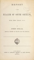 view [Report 1875] / Medical Officer of Health, South Shields County Borough.