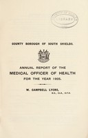 view [Report 1925] / Medical Officer of Health, South Shields County Borough.