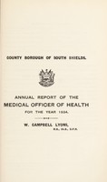 view [Report 1934] / Medical Officer of Health, South Shields County Borough.