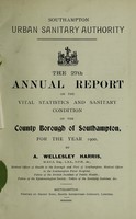 view [Report 1900] / Medical Officer of Health, Southampton County Borough.