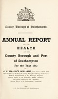 view [Report 1943] / Medical Officer of Health, Southampton County Borough.